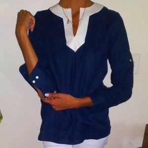 Ralph Lauren Navy Linen shirt